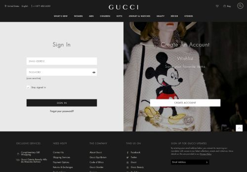 
                            1. Sign In - Gucci