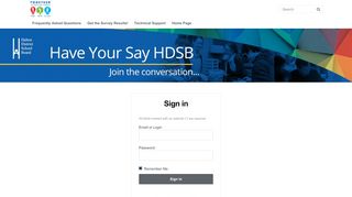 
                            12. Sign in | Have your say HDSB