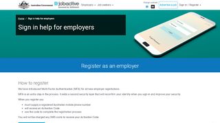 
                            2. Sign in help for employers - jobactive JobSearch