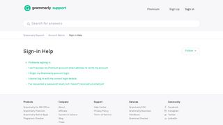 
                            3. Sign-in Help – Grammarly Support