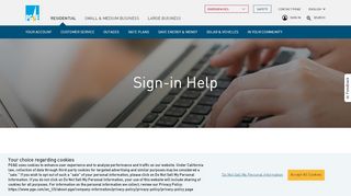 
                            1. Sign-in Help - PG&E