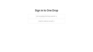 
                            13. Sign in here - One Drop