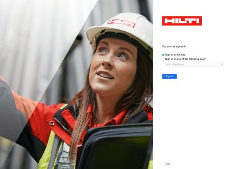 
                            13. Sign In - Hilti