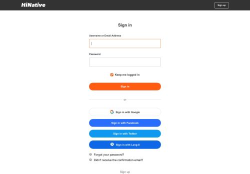 
                            1. Sign in - HiNative