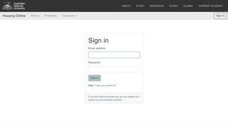 
                            11. Sign in - Housing Online