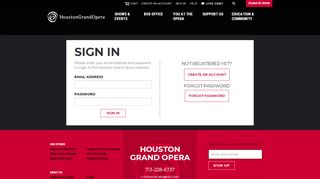 
                            7. Sign In : Houston Grand Opera