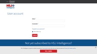 
                            11. Sign in - HSJ Intelligence
