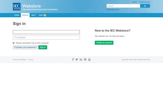 
                            3. Sign in | IEC Webstore