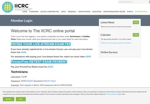 
                            10. Sign In - iicrc