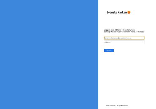 
                            12. Sign In - JavaScript required - Svenska Kyrkan