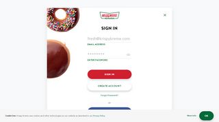 
                            2. Sign In / Join Rewards - Krispy Kreme