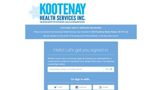 
                            7. Sign in - Kootenay Health Services Inc. - Jane