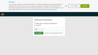 
                            3. Sign in - Kundesenter - Webhuset AS