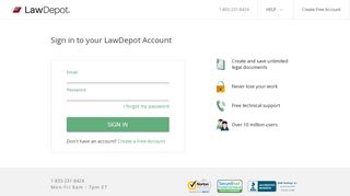 
                            1. Sign In | LawDepot