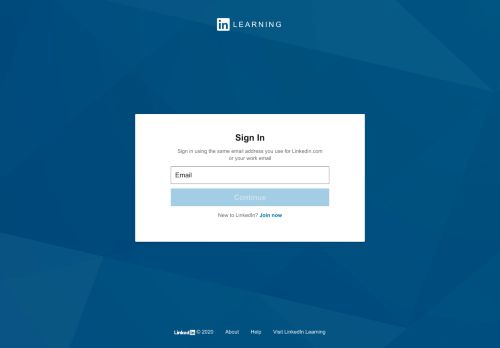 linkedin learning sign in with organization account