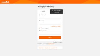 
                            11. Sign In - Manage bookings - easyJet.com