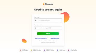 
                            1. Sign in - Mangools