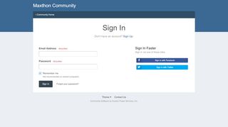 
                            3. Sign In - Maxthon Community - Maxthon Forum