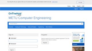
                            8. Sign In | METU Computer Engineering | Academic Software Discounts