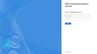 
                            3. Sign In - MFA Incorporated