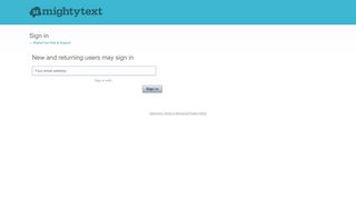 
                            1. Sign in – MightyText Help & Support