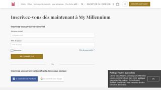 
                            5. Sign In : Millennium Hotels and Resorts