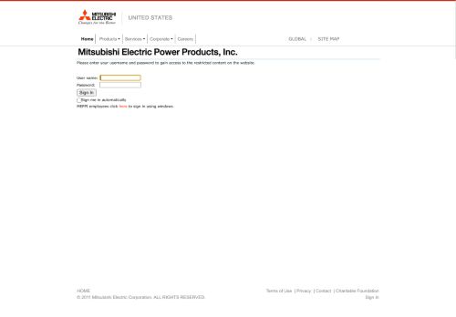 
                            13. Sign In - Mitsubishi Electric Power Products