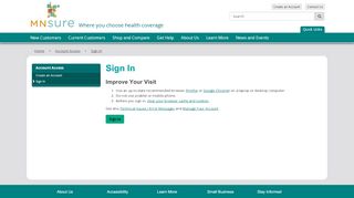 
                            10. Sign In / MNsure