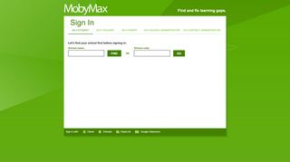 
                            13. Sign In | MobyMax