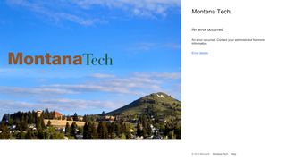 
                            3. Sign In - Montana Tech