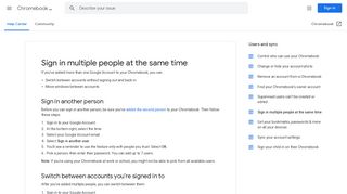 
                            13. Sign in multiple people at the same time - Chromebook Help