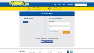 
                            11. Sign In - My Account | eCampus.com