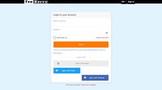 
                            5. Sign In - My Account - TekSavvy