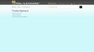 
                            3. Sign In - MyLibrary | Hal Leonard Online