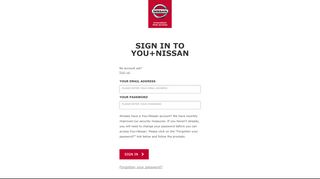 
                            5. Sign in - Nissan