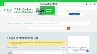 
                            1. + Sign in Notification Bar - Android Forums at AndroidCentral.com