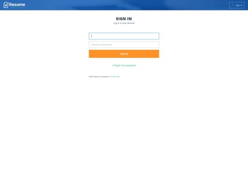 
                            5. Sign in | Online Resume Builder | Create a Perfect Resume in 5 Minutes!