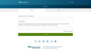 
                            11. Sign In Open Dialog - Amtrak