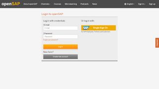 
                            1. Sign In - openSAP