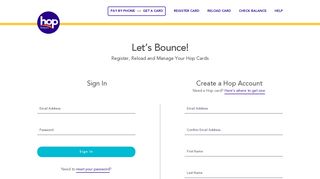 
                            3. Sign In or Create a Hop Account - Hop Fastpass