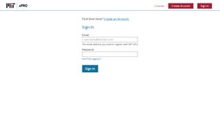 
                            2. Sign in or Create Account | MIT xPro