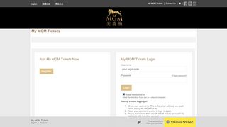 
                            7. Sign in or create account | My MGM Tickets