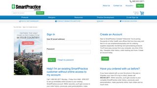 
                            3. Sign In or Create Account | SmartPractice SPCanada