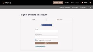 
                            4. Sign in or create an account - Pure