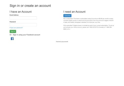 
                            4. Sign in or create an account - Syncronex