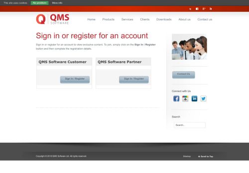 
                            13. Sign In or Register for an Account - QMS Software