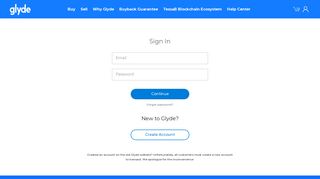 
                            2. Sign In or Register | Glyde.com Official Site