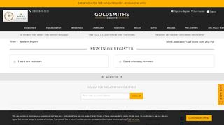 
                            6. Sign in or Register - | Goldsmiths