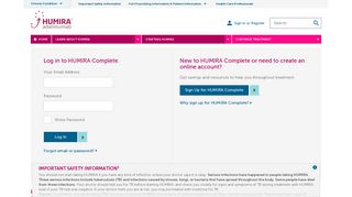 
                            9. Sign in or Register - Humira