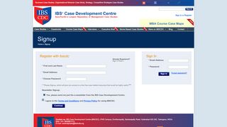 
                            3. Sign In or Register - Ibscdc